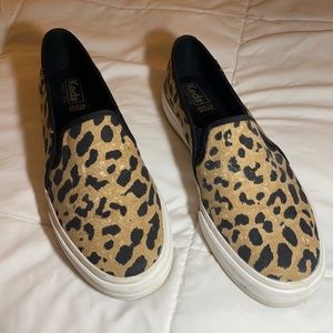 Keds leopard DreamFoam slide on sneakers